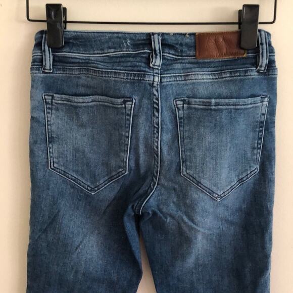 HP🎉ALL SAINTS BIKER CROPPED SKINNY JEANS 26 - Picture 3 of 7